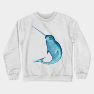 Blue Narwhal Crewneck Sweatshirt